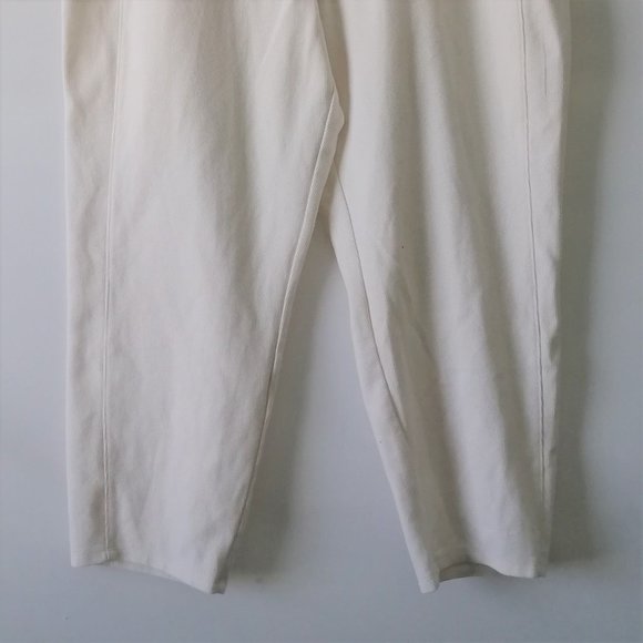 All In Motion Womens White Pull On Crop Lightweight Drawstring Pants Size XL - Picture 3 of 6